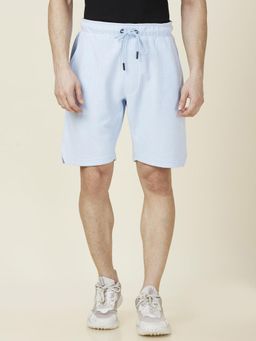 Being Human - Striped Blue Cotton Shorts