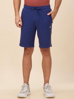 Being Human - Solid Navy Blue Cotton Shorts