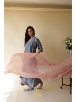 Rhua India - Blue Neeti Kurta with Pant and Dupatta