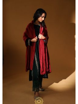 Rhua India - Teal Reigna Kurta with Pant and Dupatta