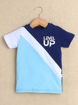 Bumzee - Navy Boys Half Sleeves T-Shirt