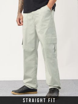 The Souled Store - Feather Grey Mens Cargo Pant
