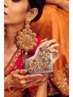 Anaar - Grey Cult Slingette Embellished Clutch