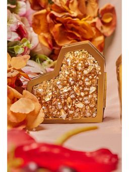 Anaar - Gold Sunlit Slingette Embellished Clutch