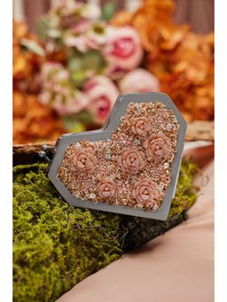 Anaar - Rose Gold Rosalia Slingette Embellished Clutch