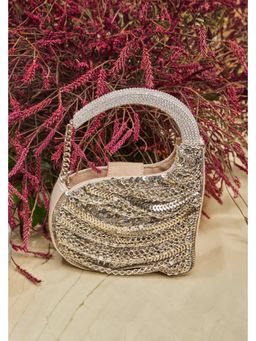 Anaar - Silver Timeless Annette Embellished Clutch