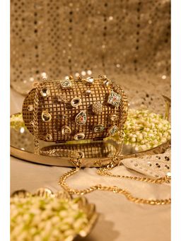 Anaar - Gold Sultanate Embellished Clutch