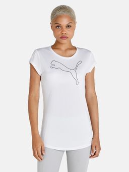 Puma - Active Heather Women White T-shirts