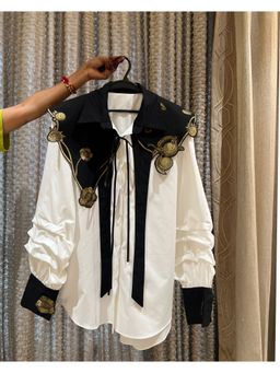 Loveable Creations By Muskan - Golden Bloom Luxe Shirt