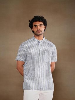 Fabindia - Cotton Printed Mid Placket Shirt