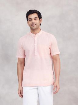 Fabindia - Pink Cotton Mid Placket Shirt