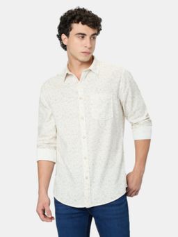 Pepe Jeans - White Printed Mens Long Sleeves Shirt