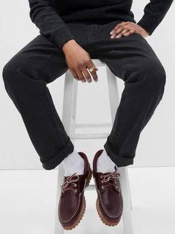 GAP - Men Black Mid-Rise Regular Fit Jeans