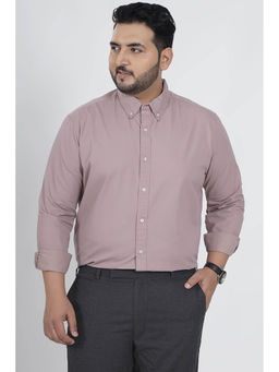 Snitch - Light Purple Plain Full Sleeves Regular Casual Plus Size Shirt