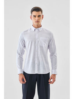 Snitch - Lavender Stripes Full Sleeves Slim Formal Shirt