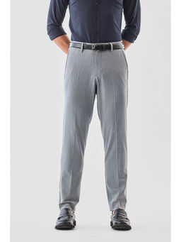 Snitch - Grey Stripes Slim Formal Trouser