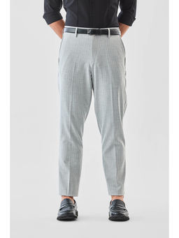 Snitch - Grey Stripes Slim Formal Trouser