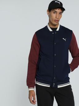 Puma - Ess Colorblock Fl Mens Blue Bomber Jackets