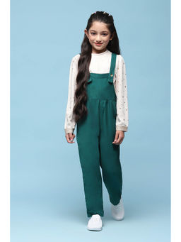 Biba - Doby Green Solid Dungaree