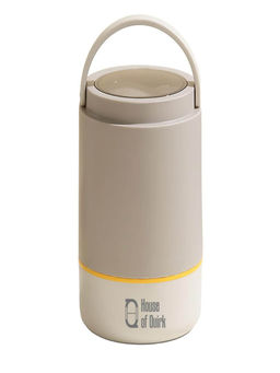 House of Quirk - Insulated Lunch Box 900ml Double-Layer for Office Workers & Students -Oatmeal