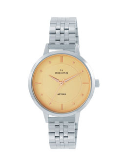 PA Maxima - Attivo Analog Watch for Women in Beige Dial Color