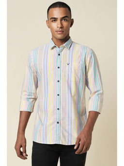 Allen Solly - Men Multi Custom Fit Stripe Full Sleeves Casual Shirts