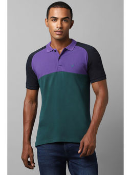 Allen Solly - Men Multi Patterned Polo Neck T-Shirt