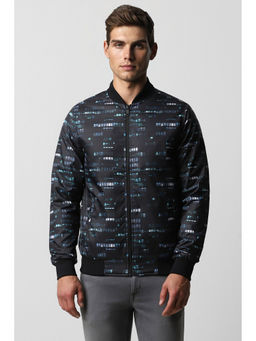 Van Heusen - Men Black Print Party Jacket