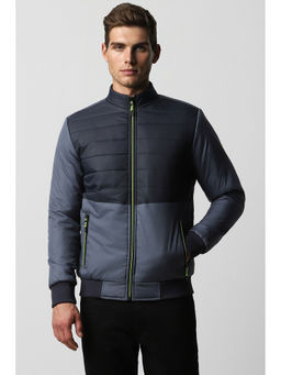 Van Heusen - Men Blue Patterned Casual Jacket