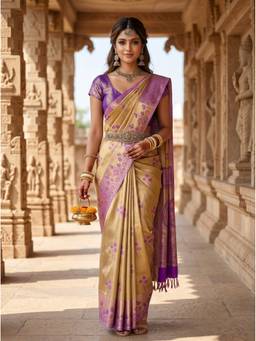 Mimosa - Art Silk Kanjivaram Handloom Saree