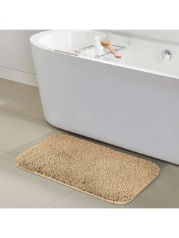 OBSESSIONS - Anti-Skid Polyester Bath Mat - Beige