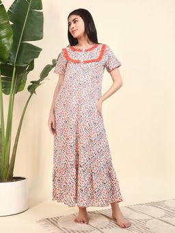 SEPHANI - Multi-Color Cotton Printed Nightdress