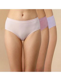 Zivame - Multi-Color Polyamide Solid Hipster (Pack of 3)