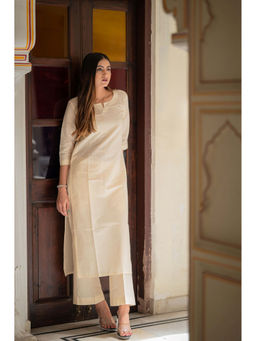 HOUSE OF BAISA - Sammy Light Striped Kurta with Pant (Set of 2)