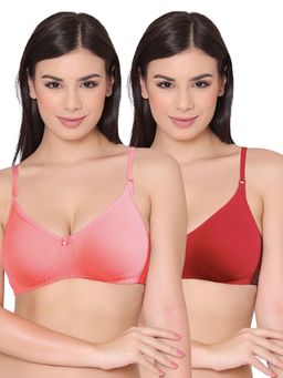 Groversons Paris Beauty - Womens Polycotton Non-Padded Non-Wired Regular Bra (Pack of 2)