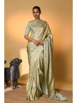Masaba - Kashni Chaand Chaukor Saree With Unstitched Blouse