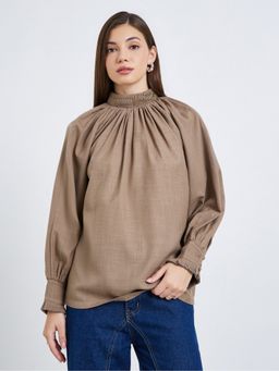 Styli - Relaxed Fit Pleat Detail Top