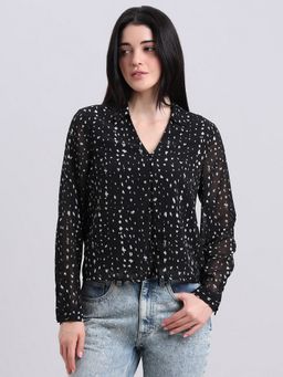 VERO MODA - Black Printed Top