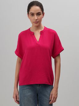 VERO MODA - Pink Textured Top