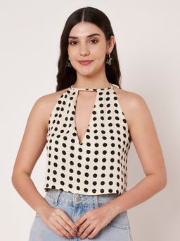 AMAGYAA - Polka Dot Crop Top