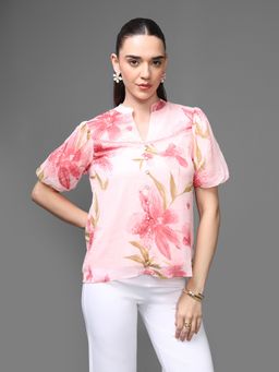 Kazo - Pink Ventura Top