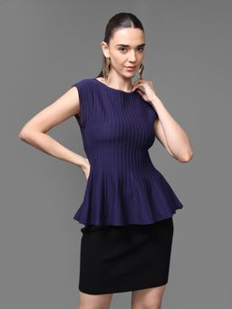 Kazo - Navy Blue Metropolitan Top