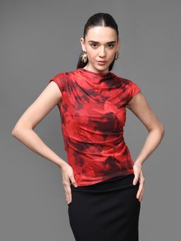 Kazo - Red Opera Top