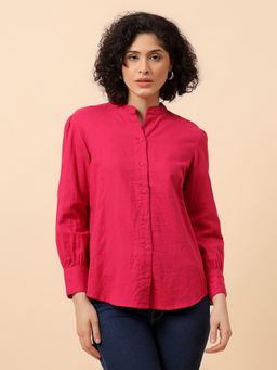Cantabil - Pink L Breathable and Soft with Colour Fastness Regular Fit Top