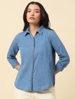 Cantabil - Blue Solid Shirt