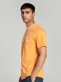 Puma - SQUAD Graphic Mens Orange T-Shirt