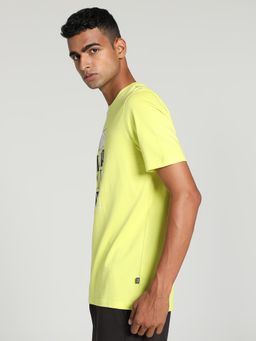 Puma - Essentials+ LOGO LAB Mens Yellow T-Shirt