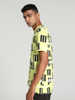 Puma - Essentials LOGO LAB Mens Yellow T-Shirt