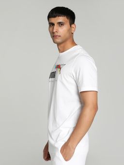 Puma - Essentials LOVE WINS Mens White T-Shirt