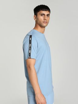 Puma - Essentials Tape Mens Blue T-Shirt